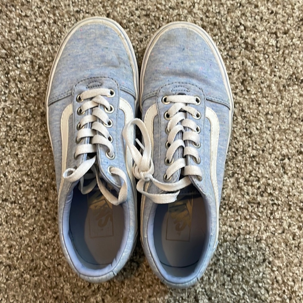 Blue speckled vans